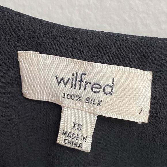Wilfred Aritzia Rians Tank Blouse 100% Silk Black Extra Small - Picture 4 of 10